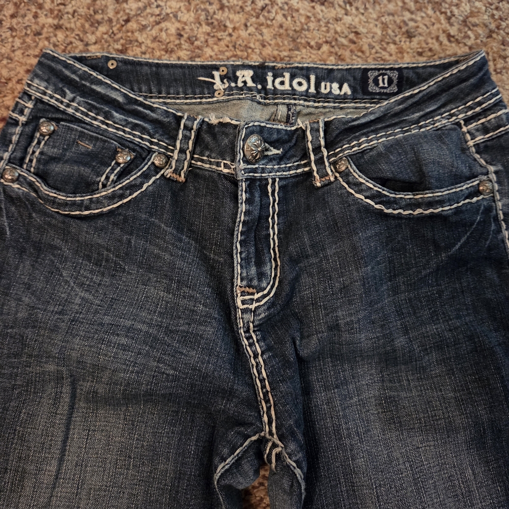 L.A. Idol Women's Dark Blue Boot Cut Jeans